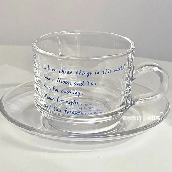 printed glass cup